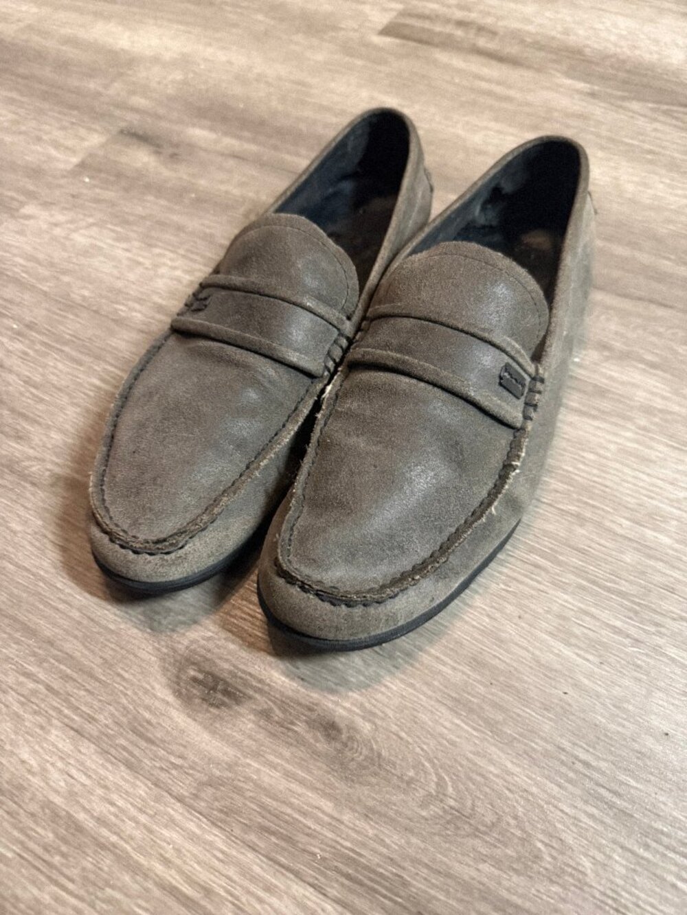 Gravis Dylan Rieder Suede Loafers Slip-On Raven Shoes Mens 10.5 Skate Taupe